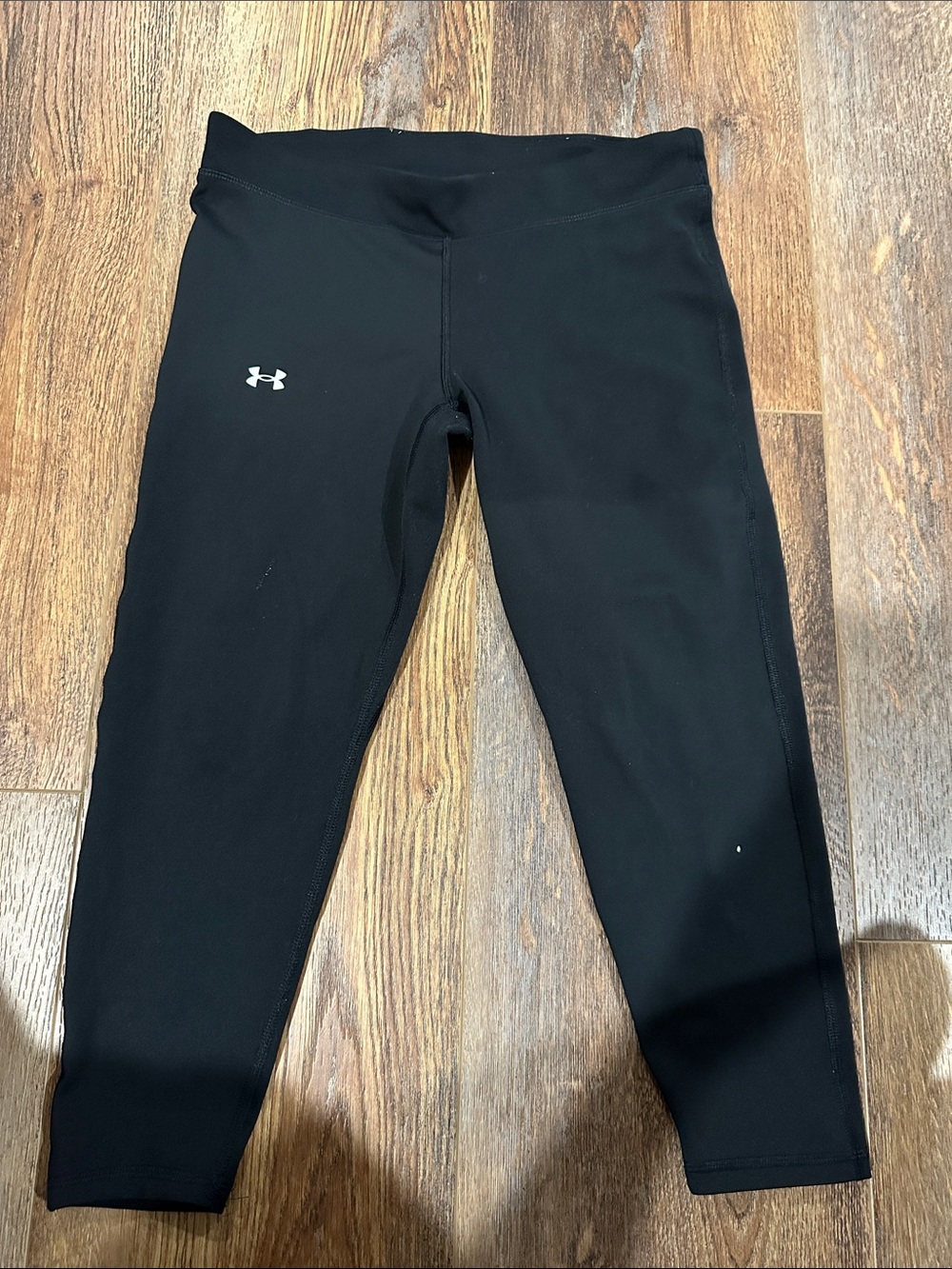 Under Armour Youth Girls HeatGear Capri Leggings Black YL